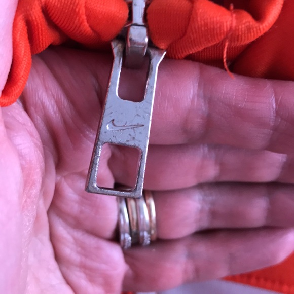 2/$15 Boys Size 3T Orange Full Zip Nike Track Jacket - Picture 5 of 10